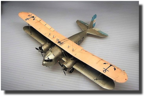 Curtiss Condor. 1:40 scale. Scratch built by Guillermo Rojas Bazan. Museo Naval de la Nación